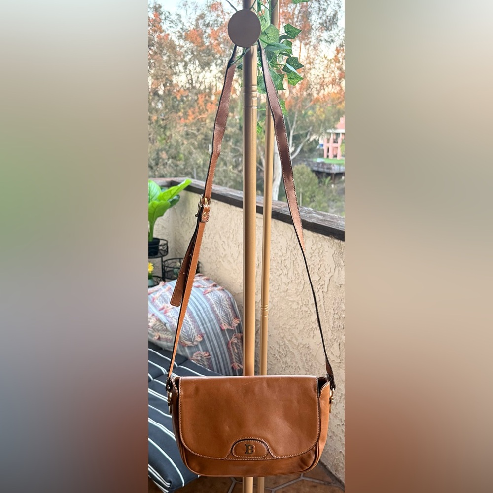 BALLY Brown Leather Crossbody Bag - Picture 2 of 15